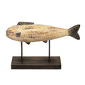 Stratton Home Decor Wood Fish Table Top Sculpture
