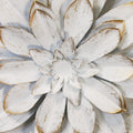 Stratton Home Decor White Metal Flower