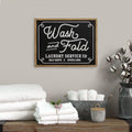 Stratton Home Decor Wash and Fold Laundry Sign Wall Decor