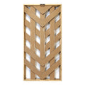 Stratton Home Decor Framed Geometric Wood Wall Panel