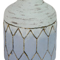 Stratton Home Decor Blue Metal Table Vase