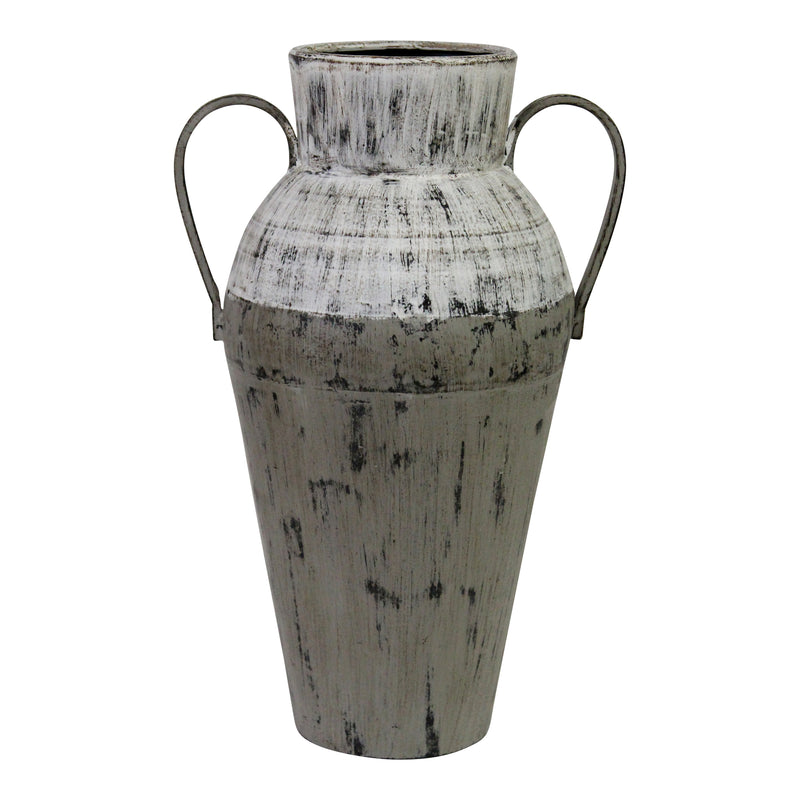 Stratton Home Decor Two Tone Distressed Vase