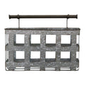Stratton Home Decor Galvanized Metal Wall Basket