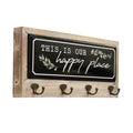 Stratton Home Decor This Is Our Happy Place Metal and Wood Coat Rack