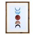 Stratton Home Decor Boho Colored Moon Phases Framed Wall Art under Glass
