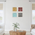 Stratton Home Decor Set of 4 Accent Tile Wall Art