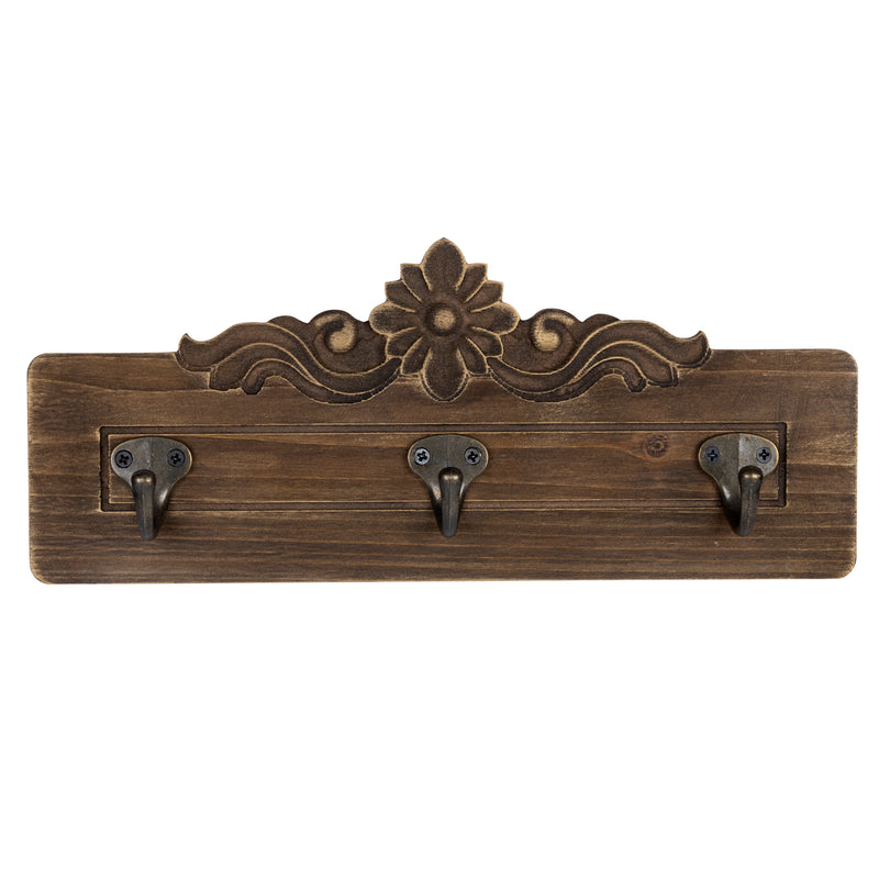 Stratton Home Decor Shabby Chic Wall Mounted Coat Rack