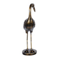 Stratton Home Decor Traditional Antique Gold Heron Bird II Taper Candle Holder