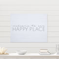 Stratton Home Decor Farmhouse Welcome to Our Happy Place Wall Art