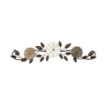Stratton Home Decor Wood and Metal Floral Over the Door Wall Decor