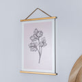 Stratton Home Decor Modern Pink Floral Print Hanger Frame Wall Art