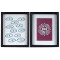 Stratton Home Decor Set of 2 Eyes on You Framed Wall Art