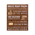 Stratton Home Decor Movie Night Rules Wood Wall Art