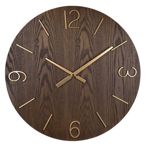 Stratton Home Decor Bennett Wood Wall Clock