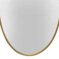 Stratton Home Decor Harlow Gold Oval Wall Mirror