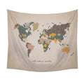 "Adventure Awaits" Map Wall Tapestry