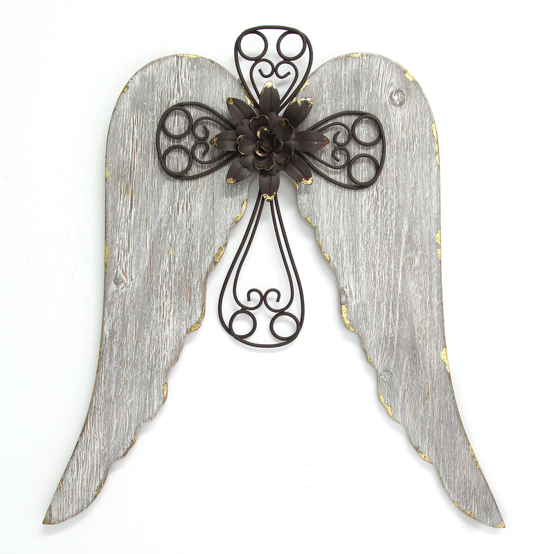 Angel Wings with Cross Wall Décor