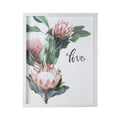 Stratton Home Decor Framed "Live" Floral Wall Art