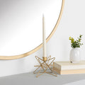 Stratton Home Decor Gold Geometric Star Candle Holder