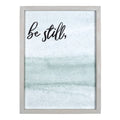 Stratton Home Decor Traditional Textured Be Still Framed Wall Art