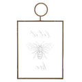 Stratton Home Decor Traditional Let it Bee Framed Glass Wall Art