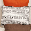 Stratton Home Decor Tribal Mudcloth Lumbar Pillow