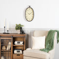 Stratton Home Decor Antique Oval Bird Clock