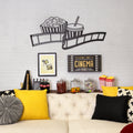 Stratton Home Decor Movie Light and Clapboard Framed Wall Art Under Glass