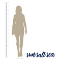 Stratton Home Decor Coastal Blue Sun Salt Sea Script Wall Decor
