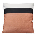 Stratton Home Decor Light Coral And Black Stripe 18 Inch Square Pillow