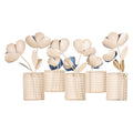 Stratton Home Decor Farmhouse Blooming Metal Flowers in Vases Centerpiece Wall Decor