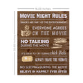 Stratton Home Decor Movie Night Rules Wood Wall Art
