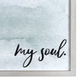 Stratton Home Decor Traditional Textured My Soul Framed Wall Art