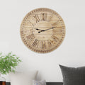 Stratton Home Decor 31.50 Inch James Wood Wall Clock