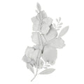 Stratton Home Decor Blooming White and Gold Metal Flower Wall Decor