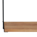 Stratton Home Decor 3 Tier Metal and Wood Wall Shelf