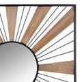 Stratton Home Decor Modern Square Sunburst Daphne Wall Mirror