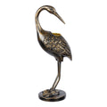 Stratton Home Decor Traditional Antique Gold Heron Bird II Taper Candle Holder