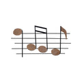 Stratton Home Decor Wood and Metal Musical Notes Wall Decor