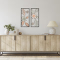Stratton Home Decor Peach Tropical Flower Panel Wall Decor