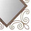Stratton Home Decor Traditional Diamond Scroll Mia Wall Mirror