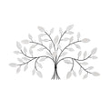Stratton Home Decor Tree with White Accent Leaves Botanical Wall Decor