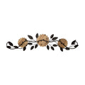 Stratton Home Decor Wood and Metal Floral Over the Door Wall Decor