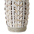 Stratton Home Decor White Bamboo Tall Vase
