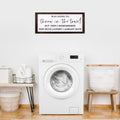 Stratton Home Decor Laundry Throw in the Towel Framed Wall Art
