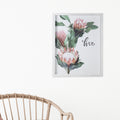Stratton Home Decor Framed "Live" Floral Wall Art