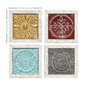 Stratton Home Decor Set of 4 Accent Tile Wall Art