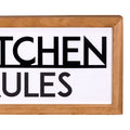 Stratton Home Decor My Kitchen My Rules Wood and Metal Wall Art