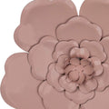 Stratton Home Decor Set of 3 Pink Metal Flowers Wall Decor