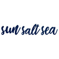 Stratton Home Decor Coastal Blue Sun Salt Sea Script Wall Decor